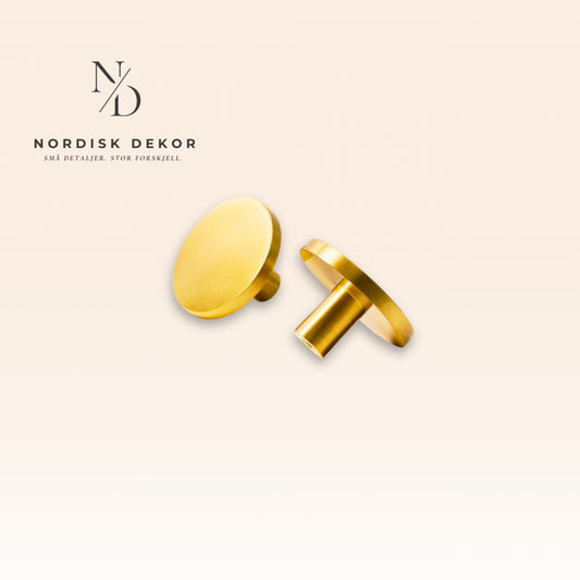 Linje Knott – Børstet Messing 1 stk